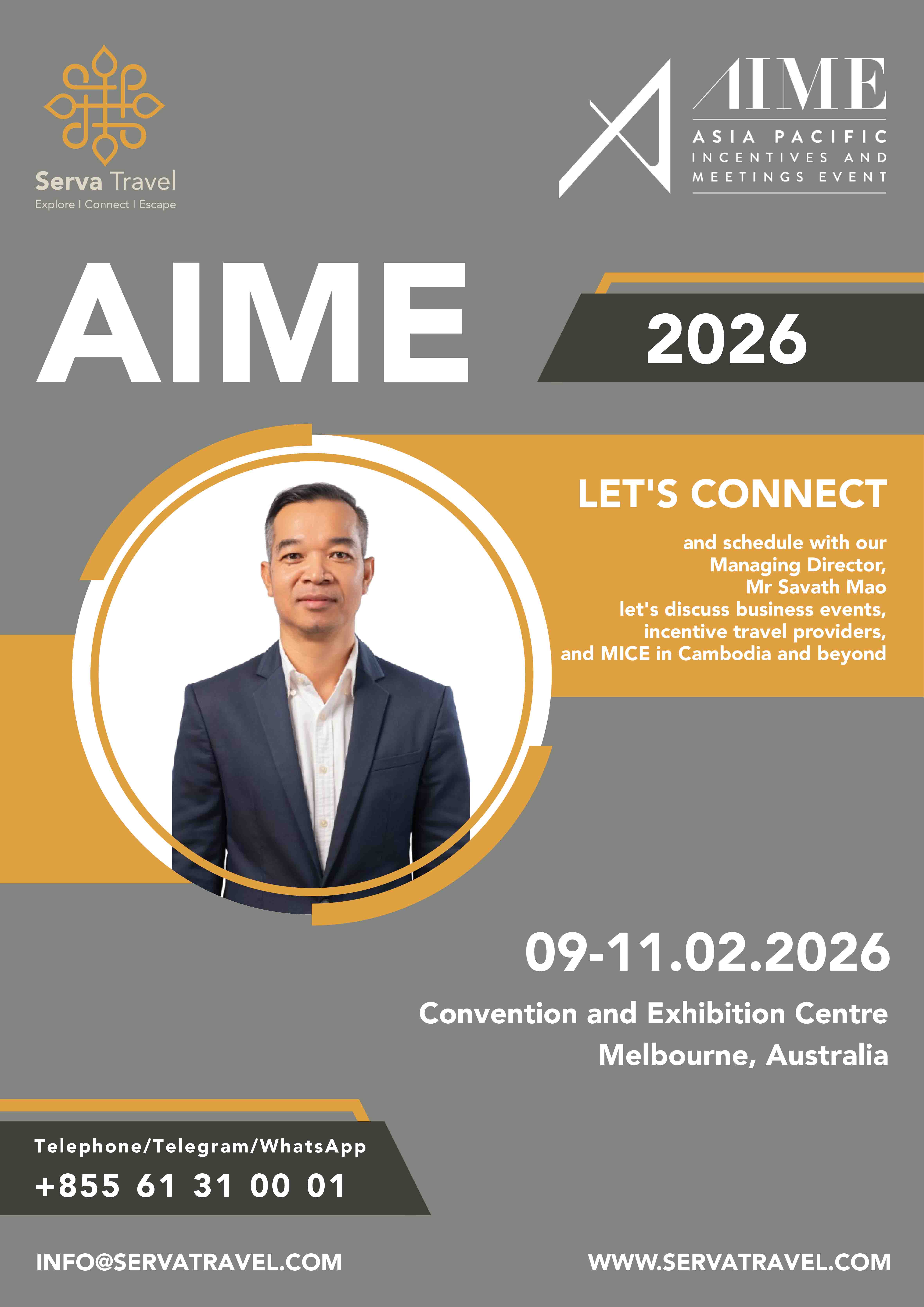 Serva Travel at AIME 2026 Melbourne